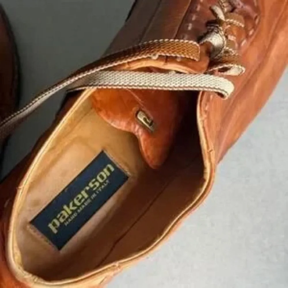 Men's Brown Leather Lace-Up Dress Shoes